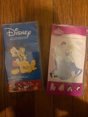 Disney Craft Cartridge Pair - Blue & Pink Character Sets